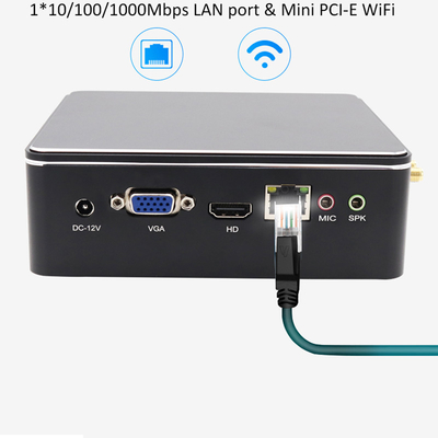 खरीदें मिनी कंप्यूटर औद्योगिक इंटेल I3 4005U 5005U I5 4200U 5200U HD ग्राफिक्स 500 पोर्टेबल फैनलेस औद्योगिक Win10 मिनी पीसी online manufacture
