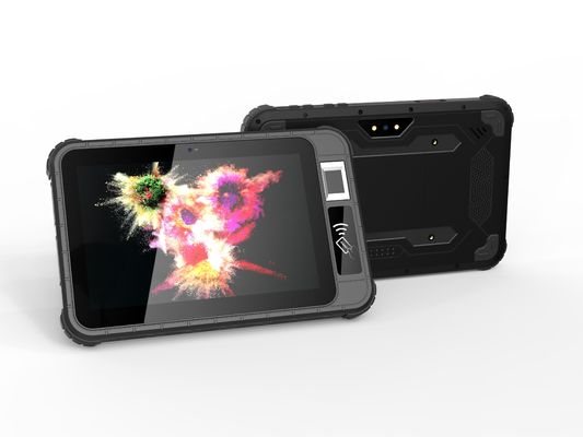 अनुकूलन आरएस232 एनएफसी आरएफआईडी बारकोड स्कैनर ऊबड़ टैबलेट पीसी 8 इंच औद्योगिक: