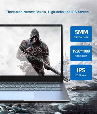 15.6 इंच बैकलिट कीबोर्ड गेमिंग लैपटॉप कंप्यूटर I7 1165G7 CPU एल्यूमिनियम केस